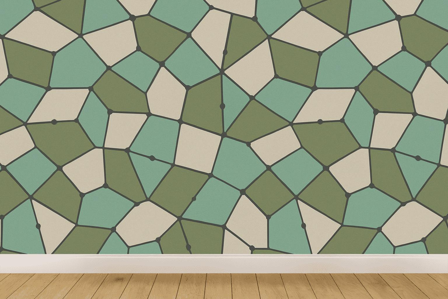 Cellular Shard Quilt decorative wall murals