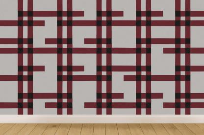 Sheared Plaid Phase Ladder wallpapers for interior design