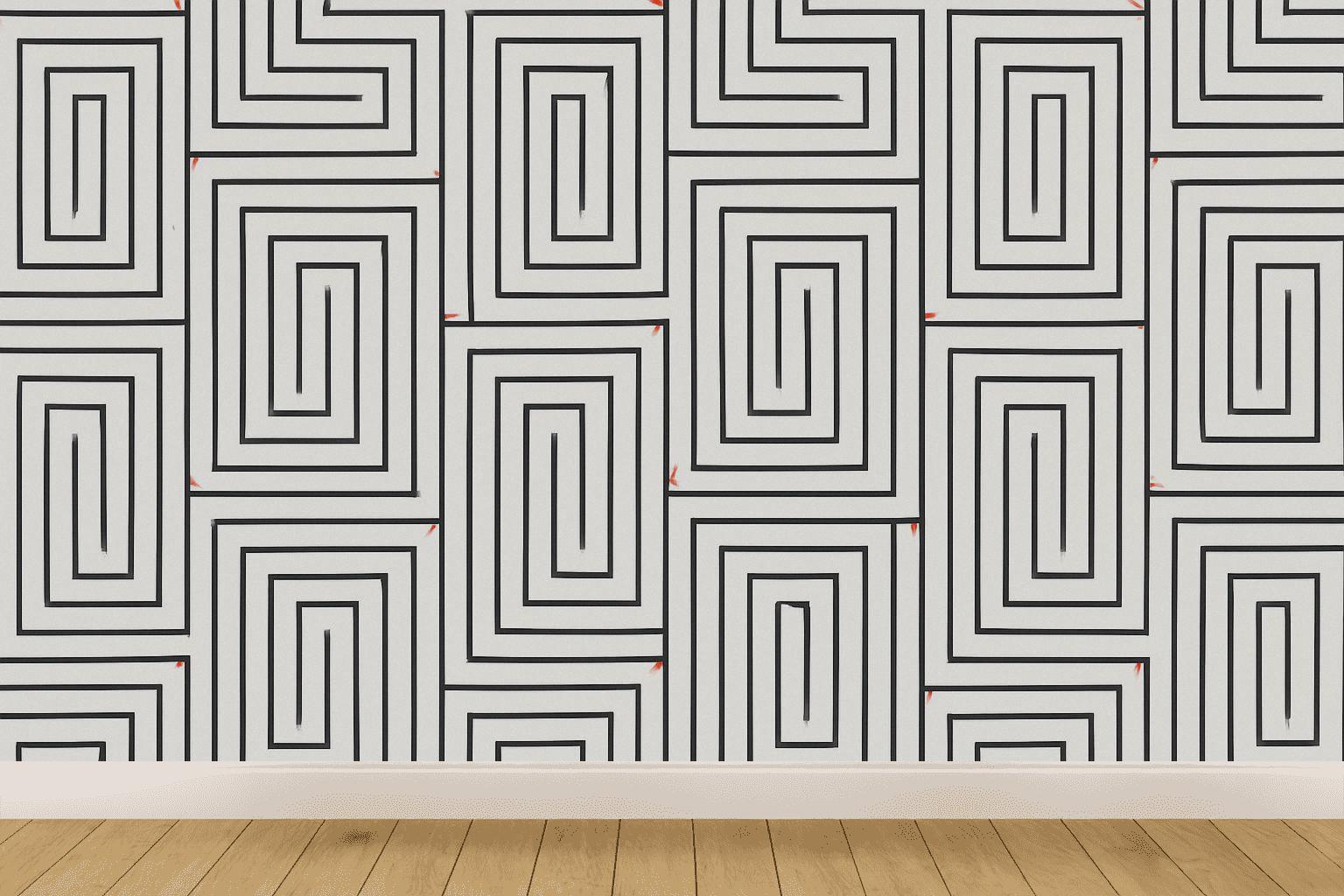 Recursive Edge Ladder Tiles decorative wall murals