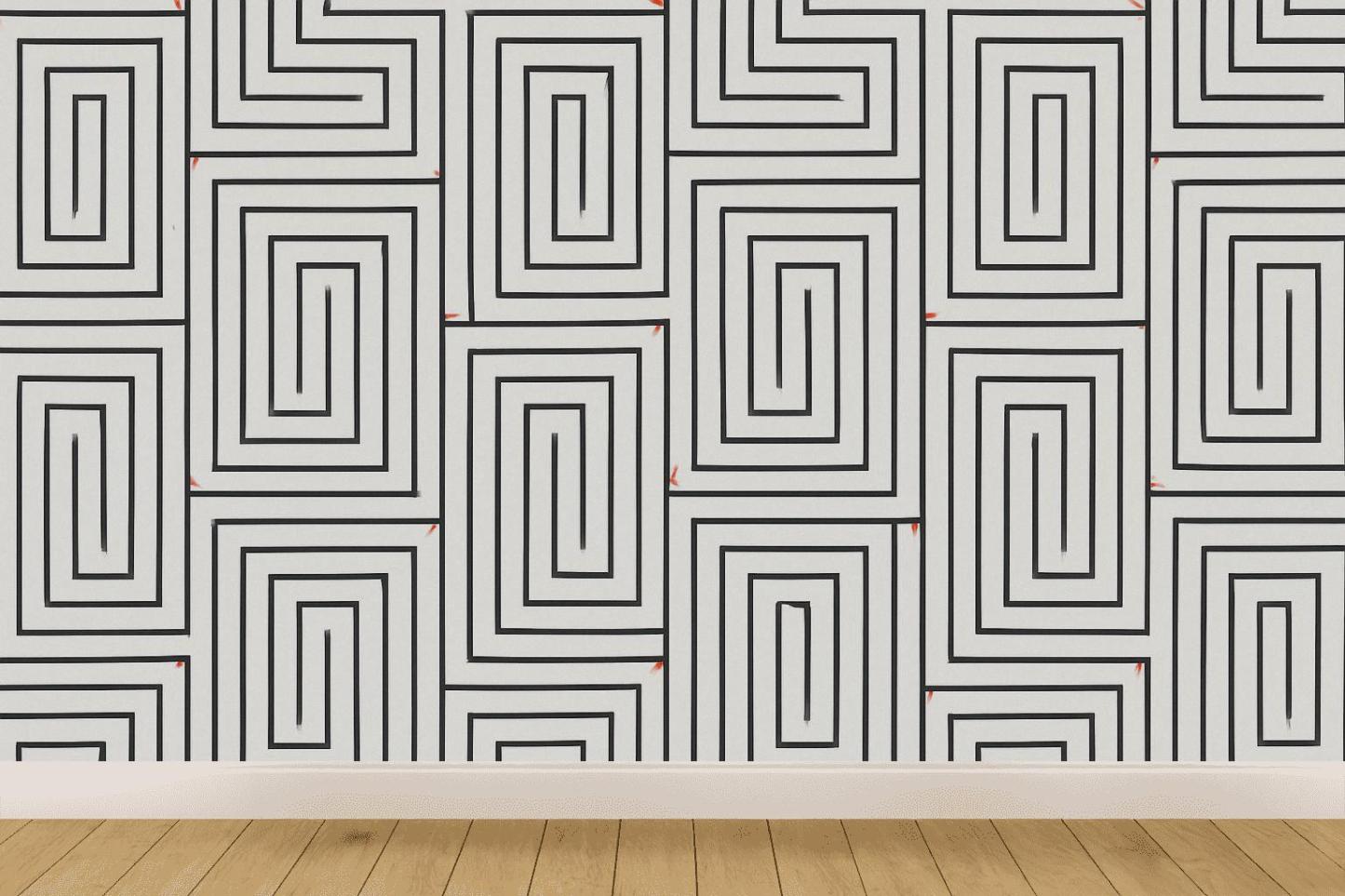 Recursive Edge Ladder Tiles decorative wall murals