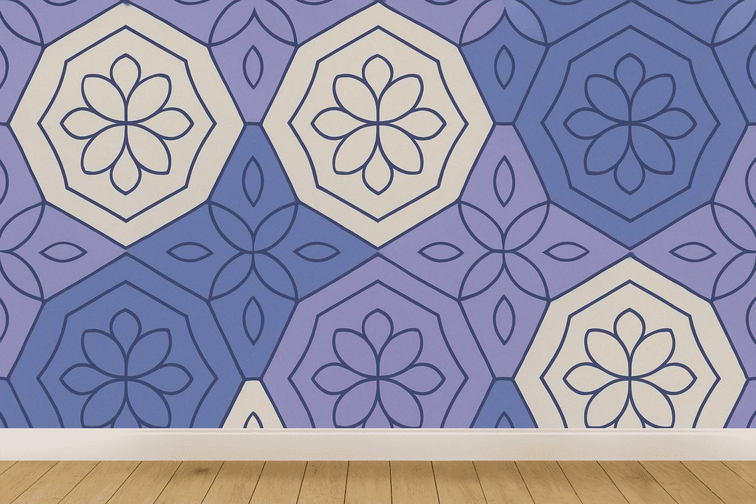 Nested Hex Blossom Matrix custom wallpapers