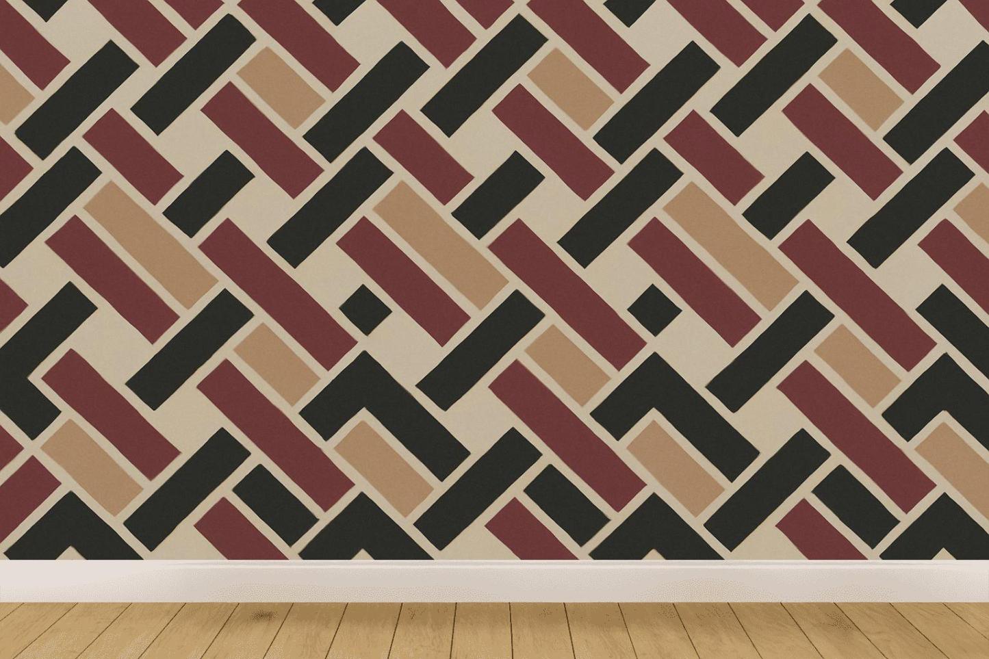 Broken Herringbone Shard Loop stylish home wallpapers