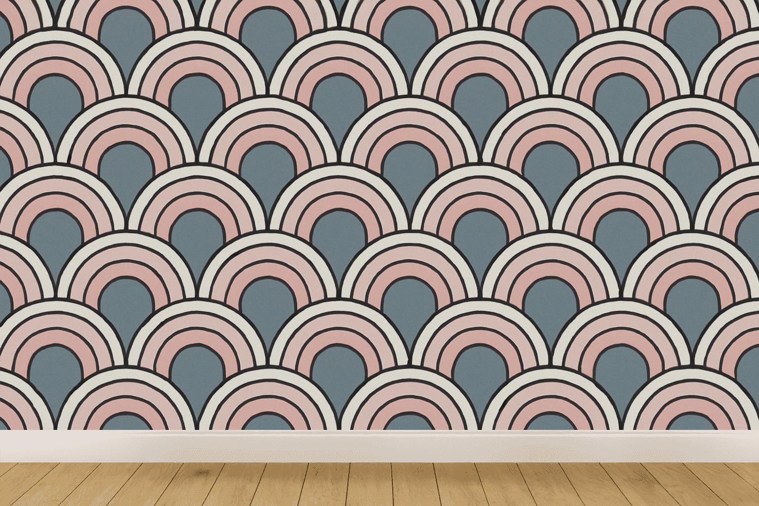 Arc Chain Scallop Tessellation unique pattern wallpapers