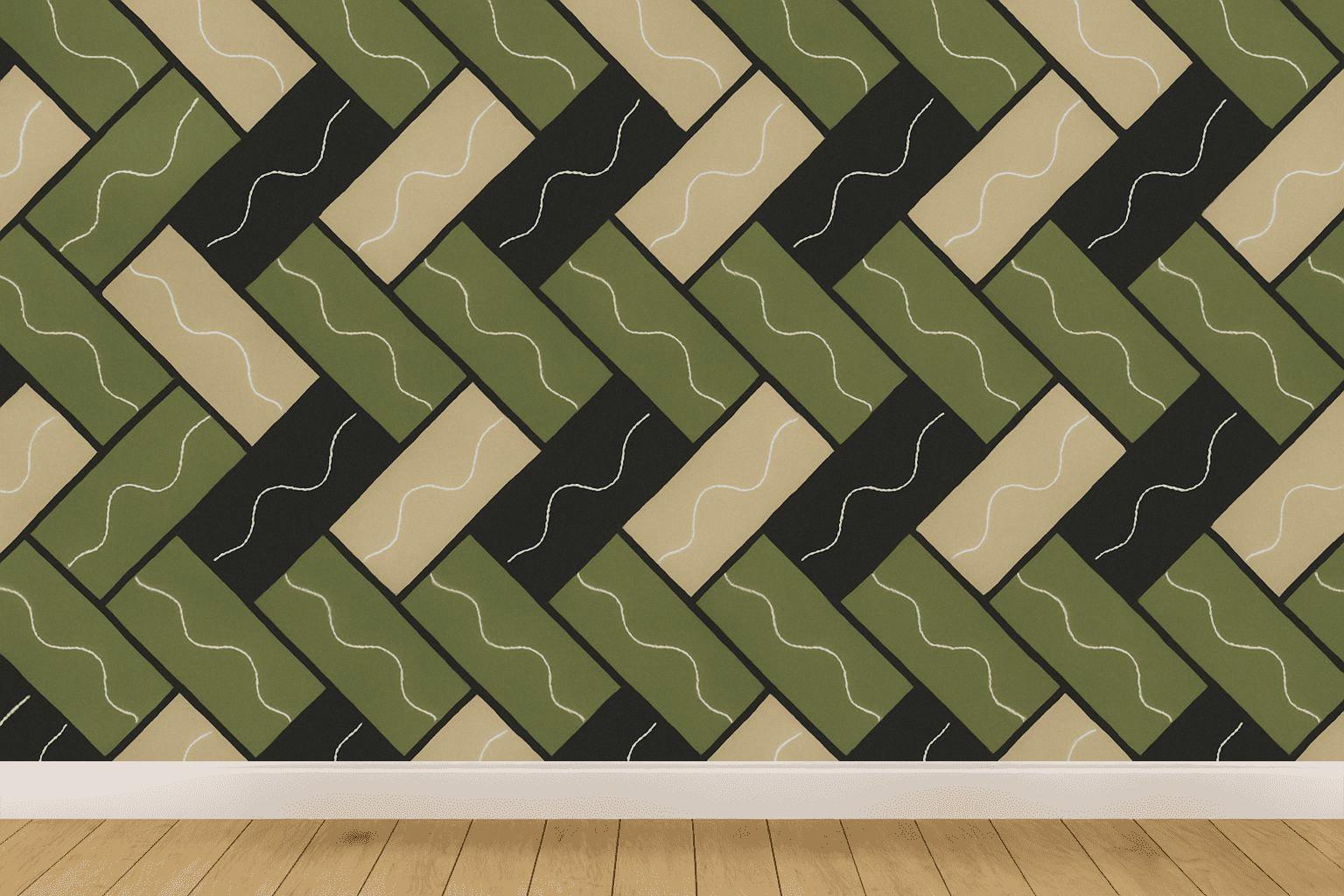 Herringbone Sine Stitch custom wallpapers