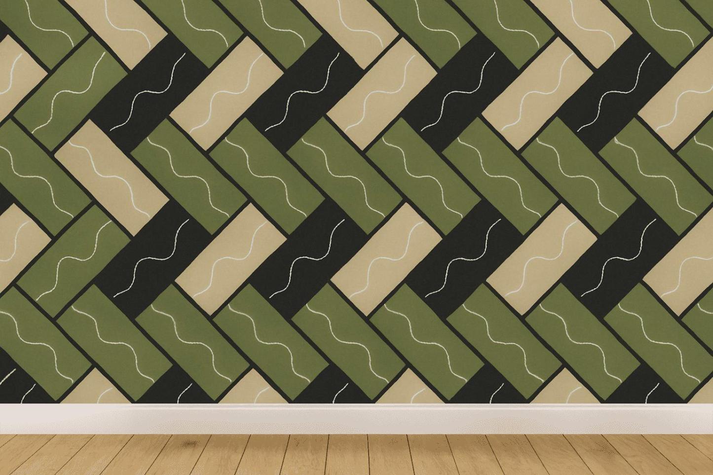 Herringbone Sine Stitch custom wallpapers