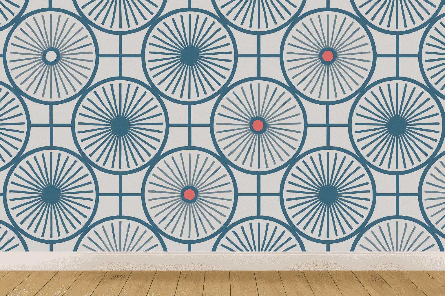 Radial Spoke Tile Register custom wallpapers