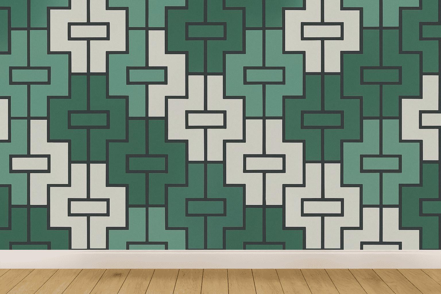 Recursive Edge Notch Quilt decorative wall murals