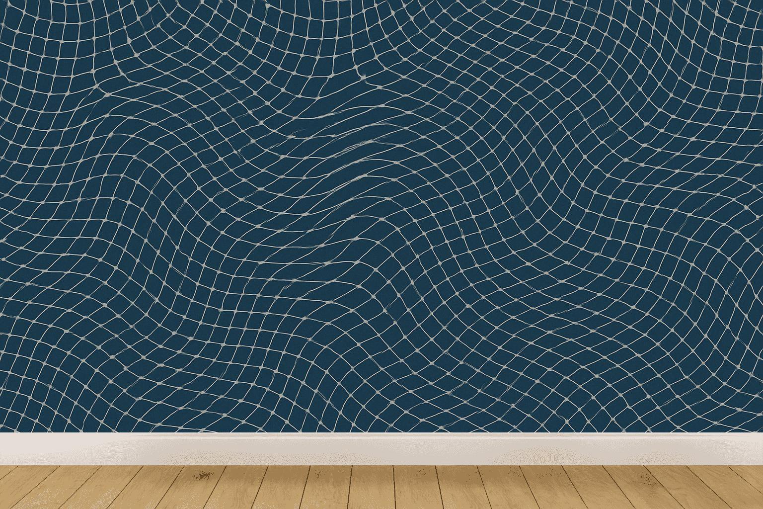 Moiré Wave Interference Grid wallpapers for interior design