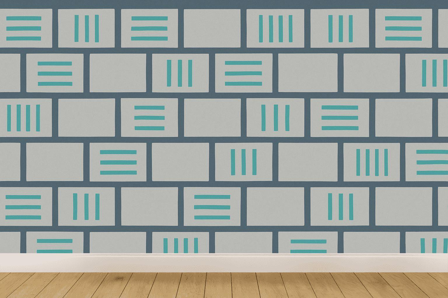 Staggered Block Weave Matrix unique pattern wallpapers