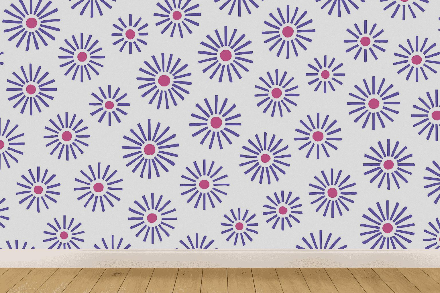 Radial Spoke Scatter Repeat unique pattern wallpapers