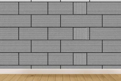 Shifted Brick Microstripe decorative wall murals