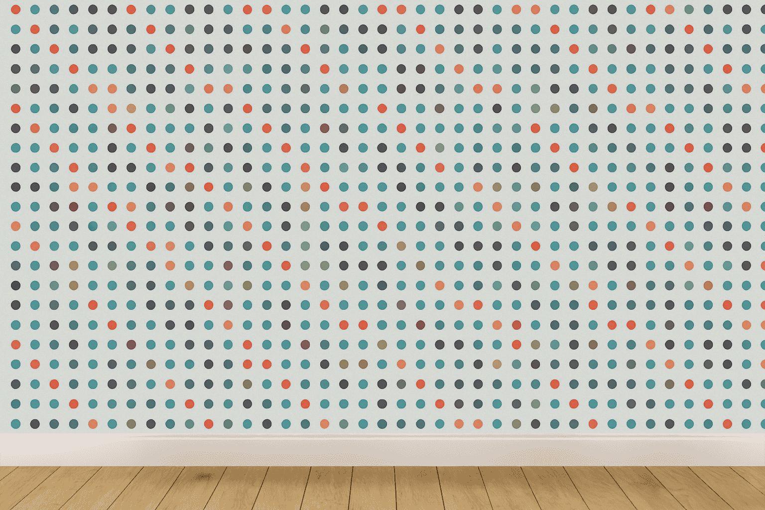 Microdot Spectrum Grid decorative wall murals