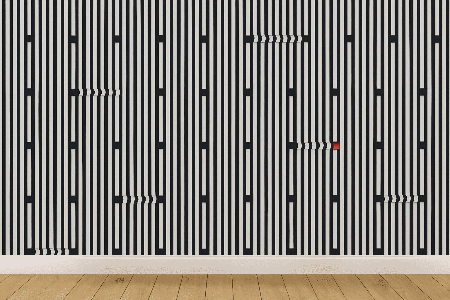 Quasar Pinstripe Interference trendy peel wallpapers