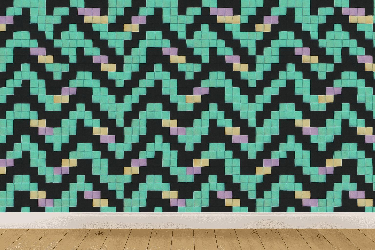 Stair Step Pixel Weave stylish home wallpapers