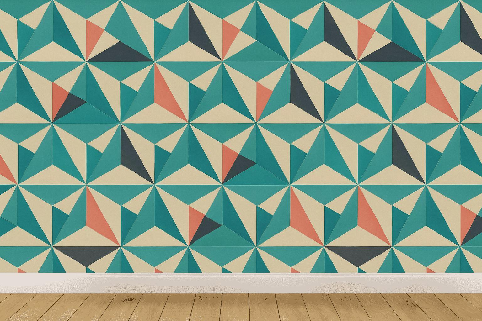 Triangular Tuck Mosaic stylish home wallpapers