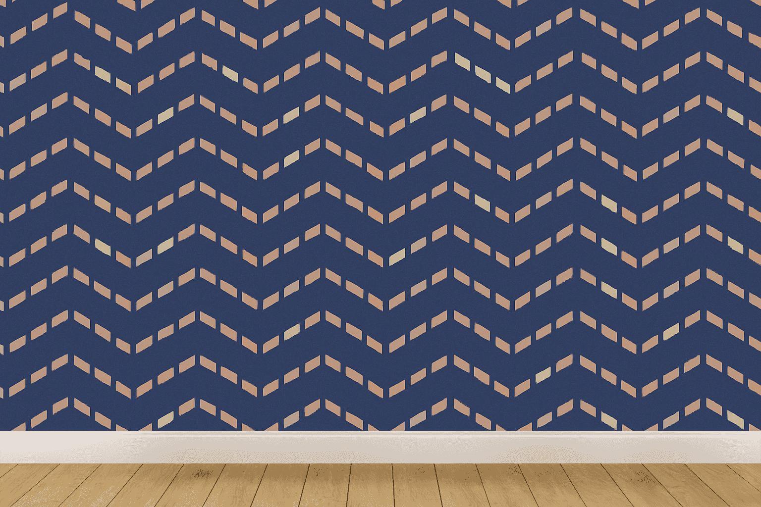 Chevron Relay Broken Stripe premium wall decorations