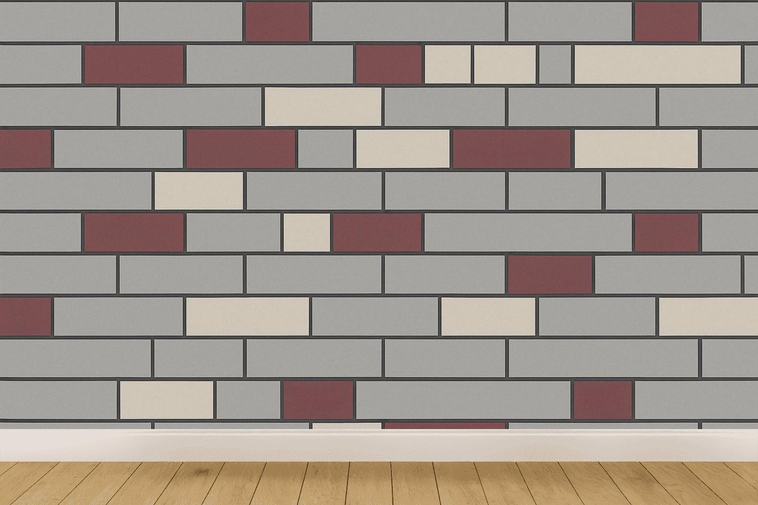 Offset Brick Step Weave personalized wall coverings
