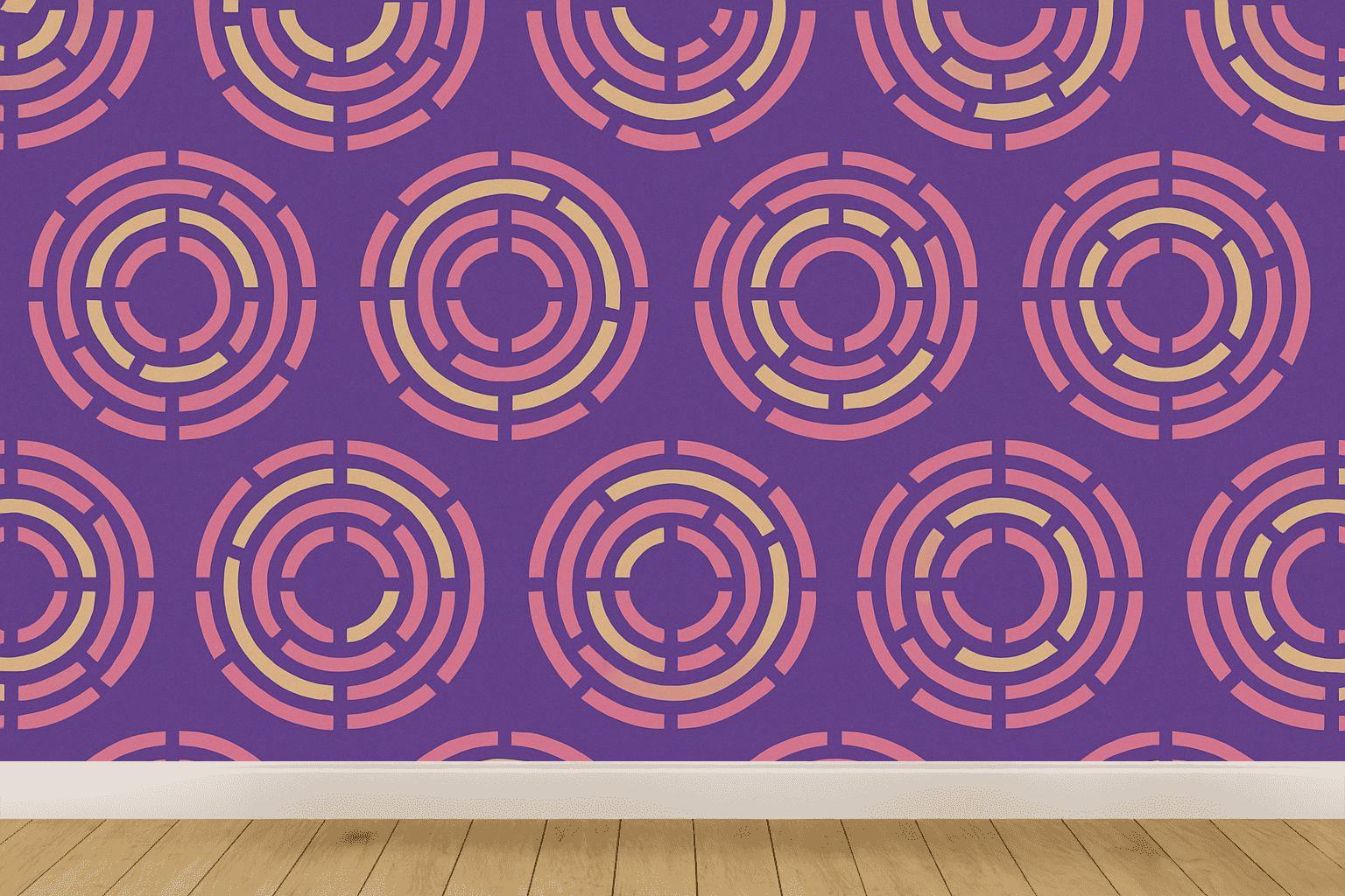 Concentric Track Barcode premium wall decorations
