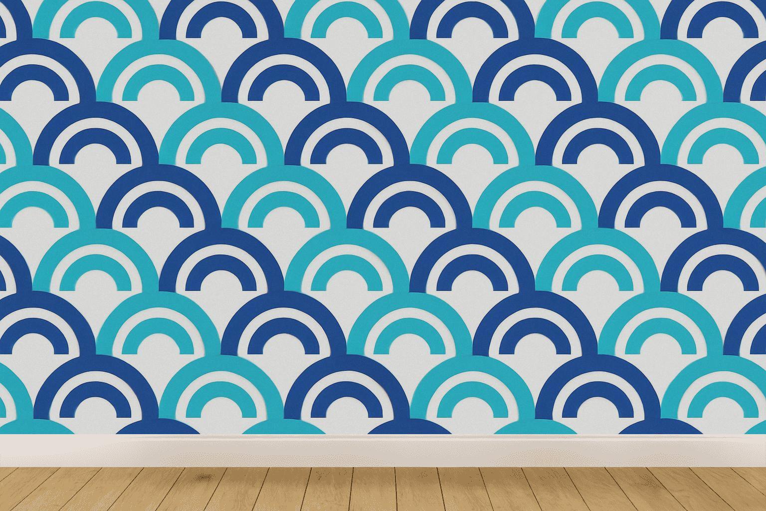 Nested Arc Rail Repeat stylish home wallpapers