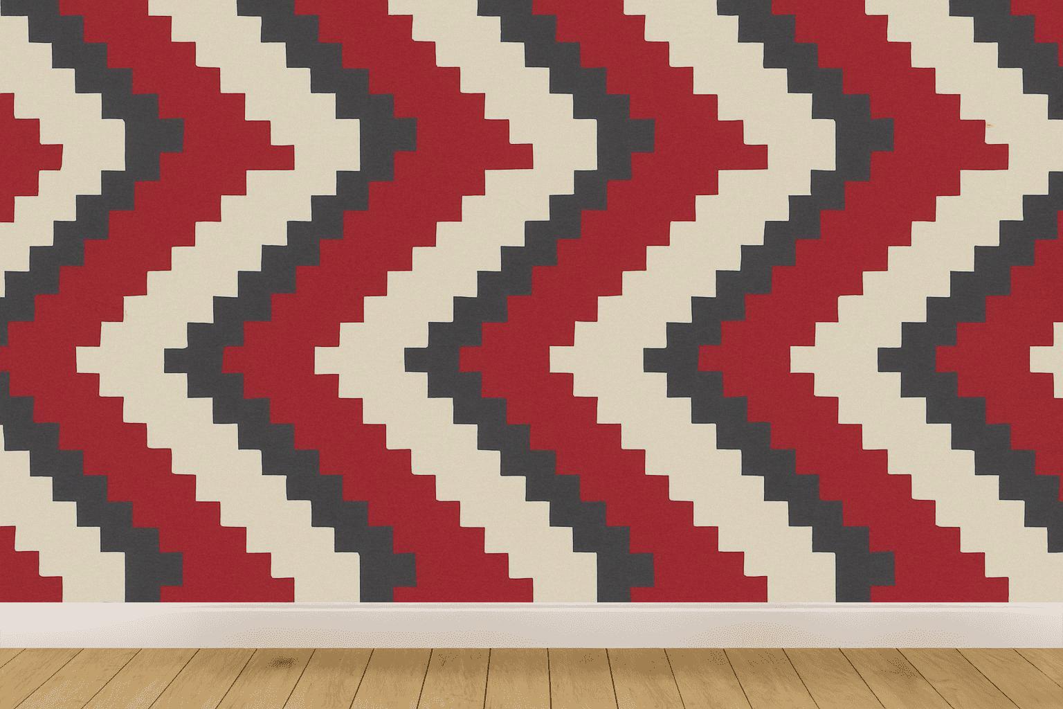 Chevron Step Harmonics wallpapers for interior design