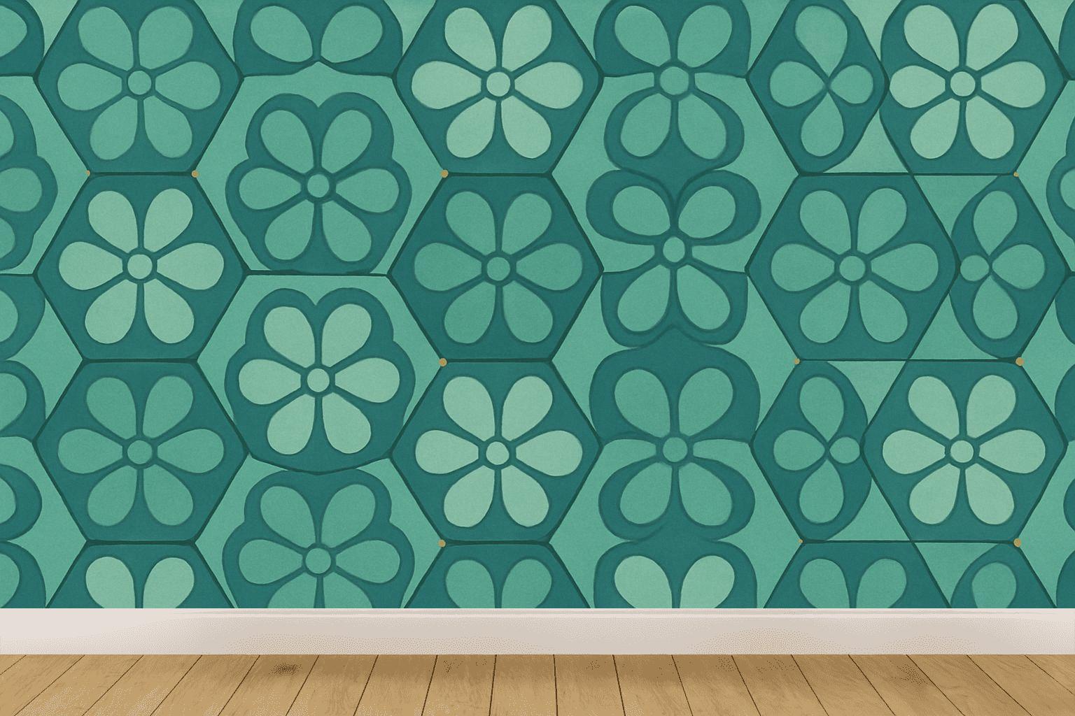 Hex Bloom Modular Rosette Grid premium wall decorations