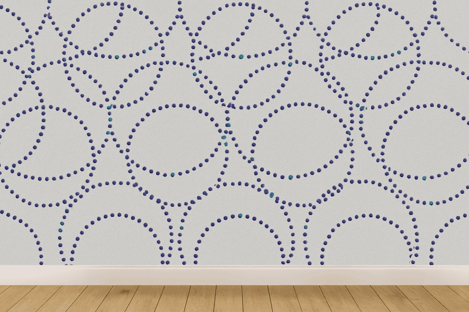 Microdot Orbit Lattice personalized wall coverings