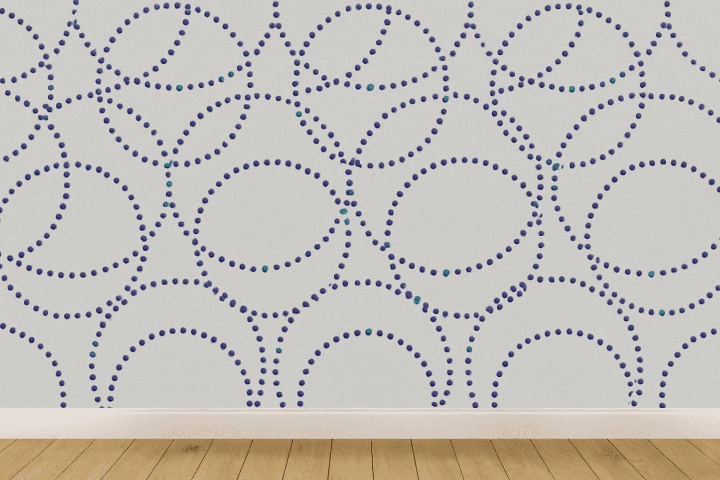 Microdot Orbit Lattice personalized wall coverings