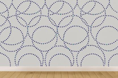 Microdot Orbit Lattice personalized wall coverings