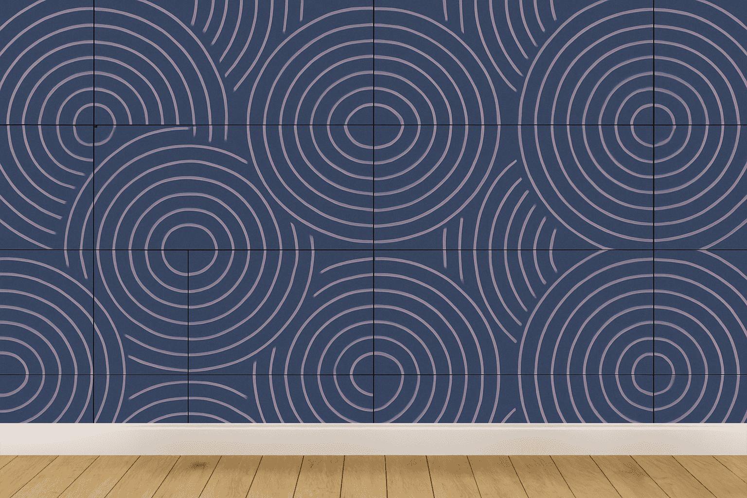 Concentric Arc Register Grid stylish home wallpapers