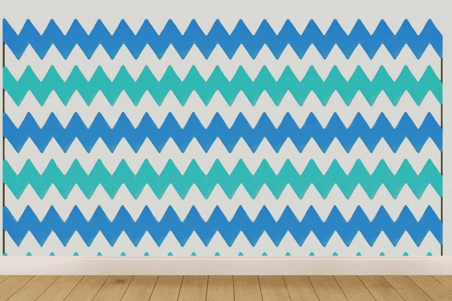 Sawtooth Stripe Harmonic premium wall decorations