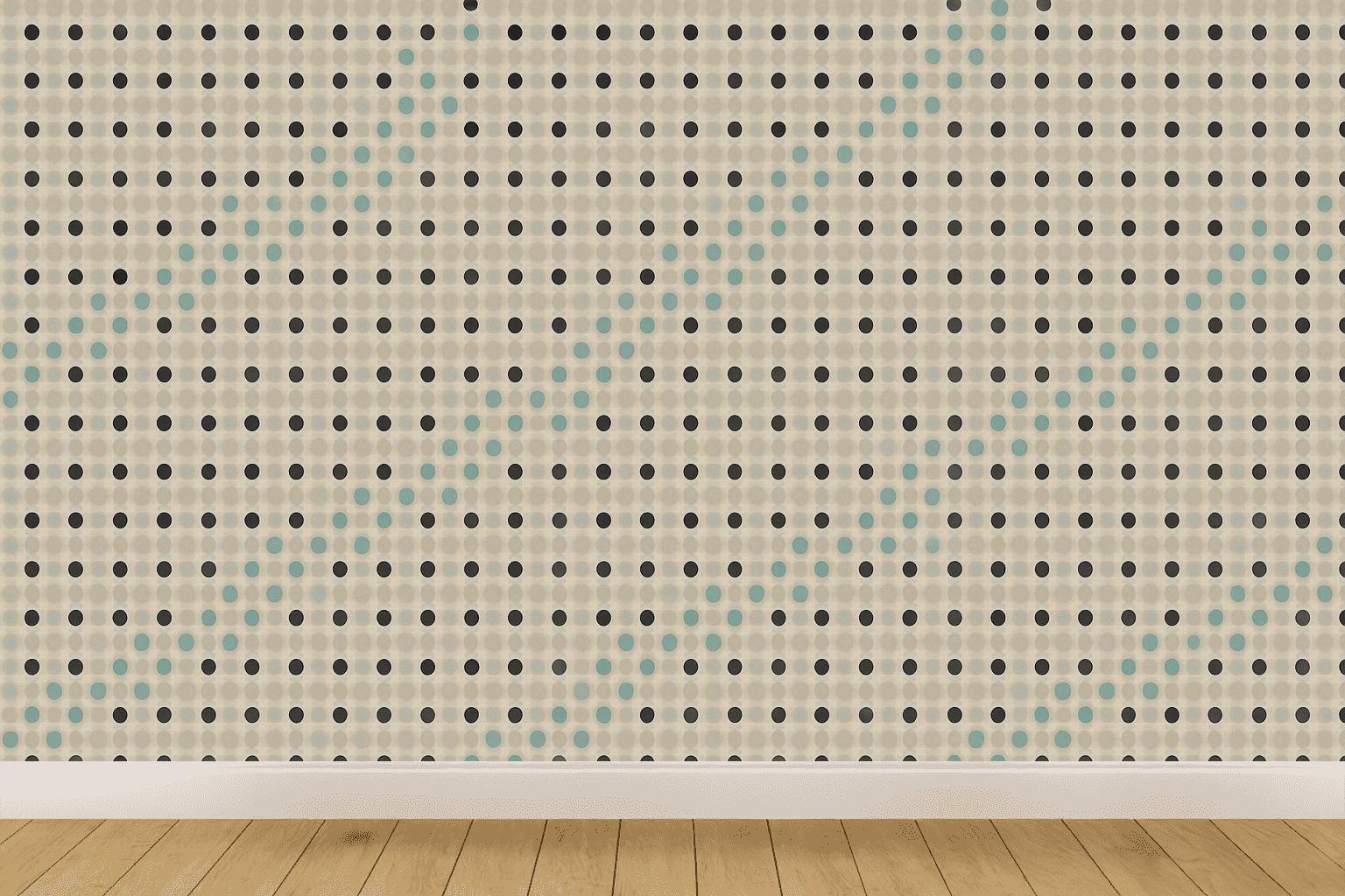 Microdot Drift Grid wallpapers for interior design