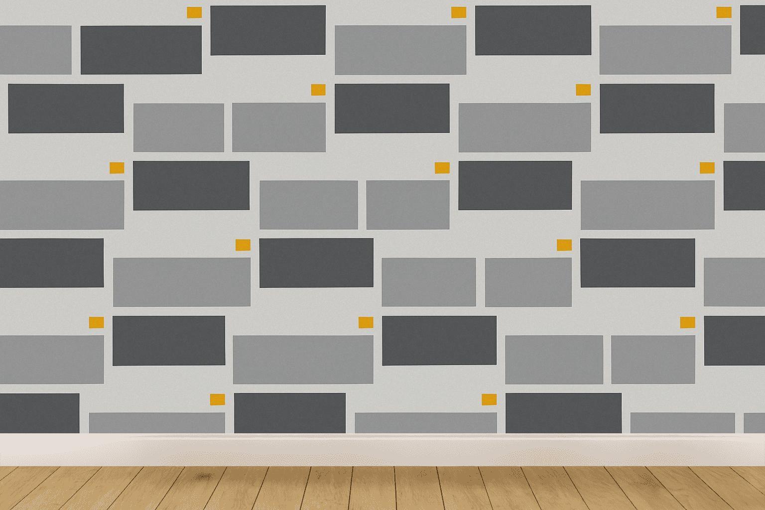 Offset Brick Step Pattern stylish home wallpapers