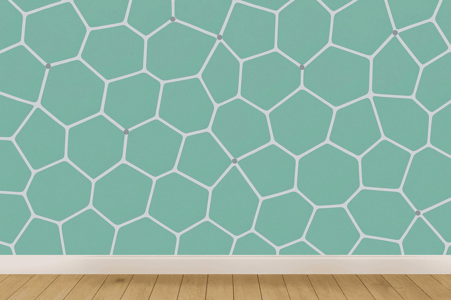 Cell Partition Foam Map personalized wall coverings