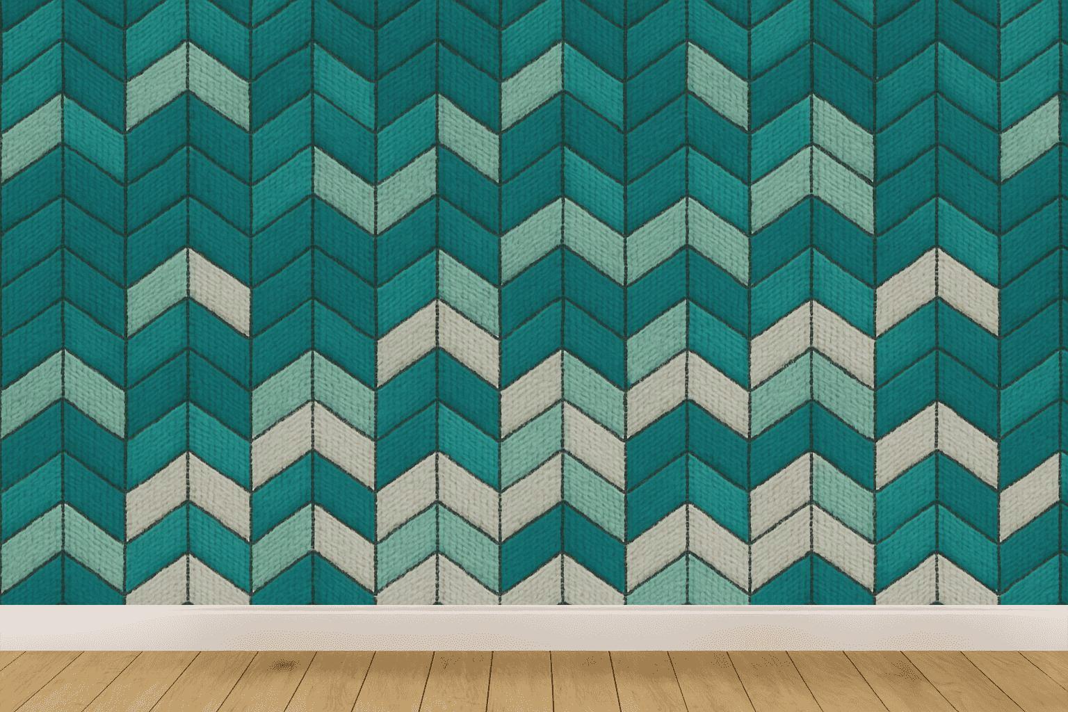 Hex Stitch Drift Weave premium wall decorations