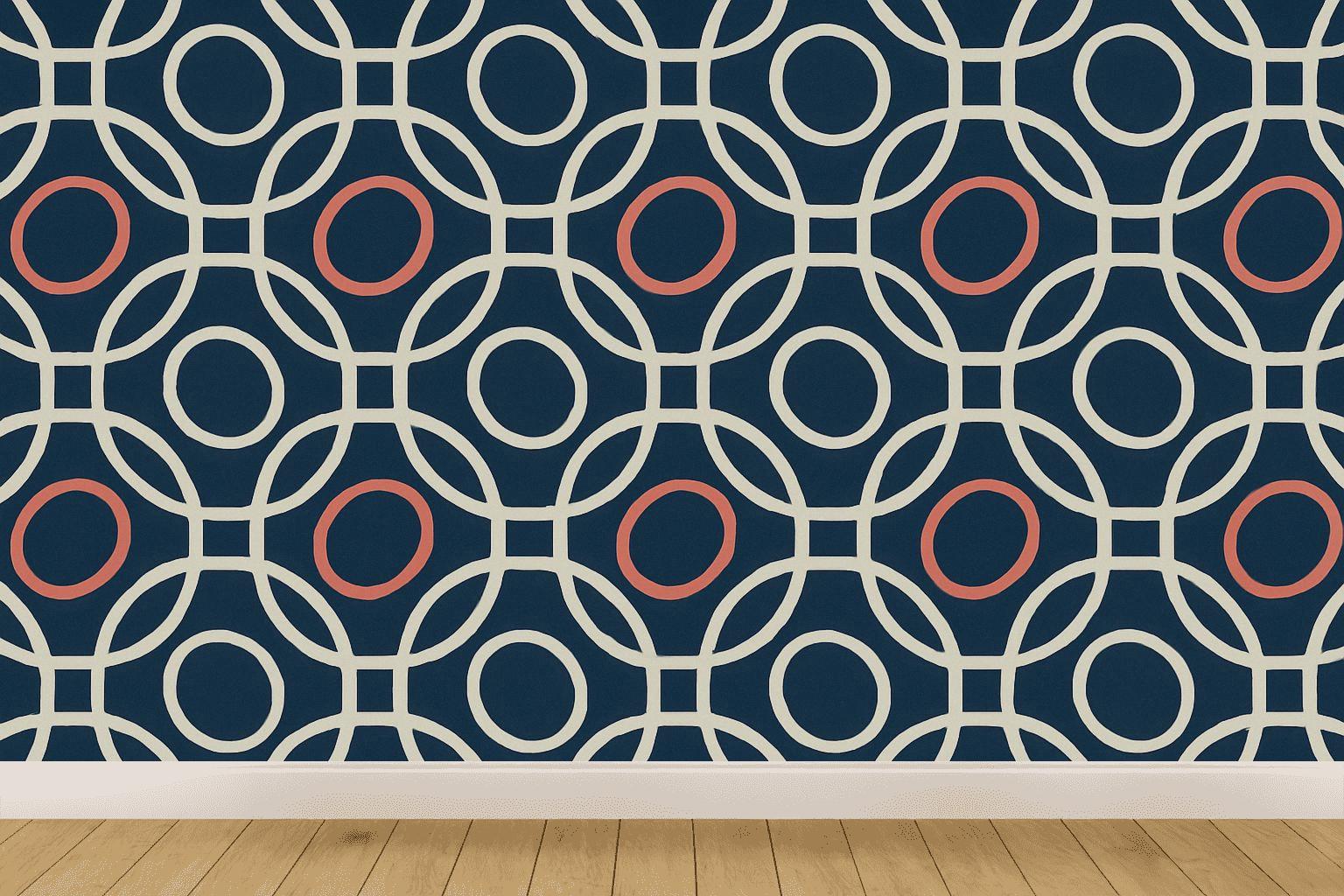 Interference Loop Parquet wallpapers for interior design