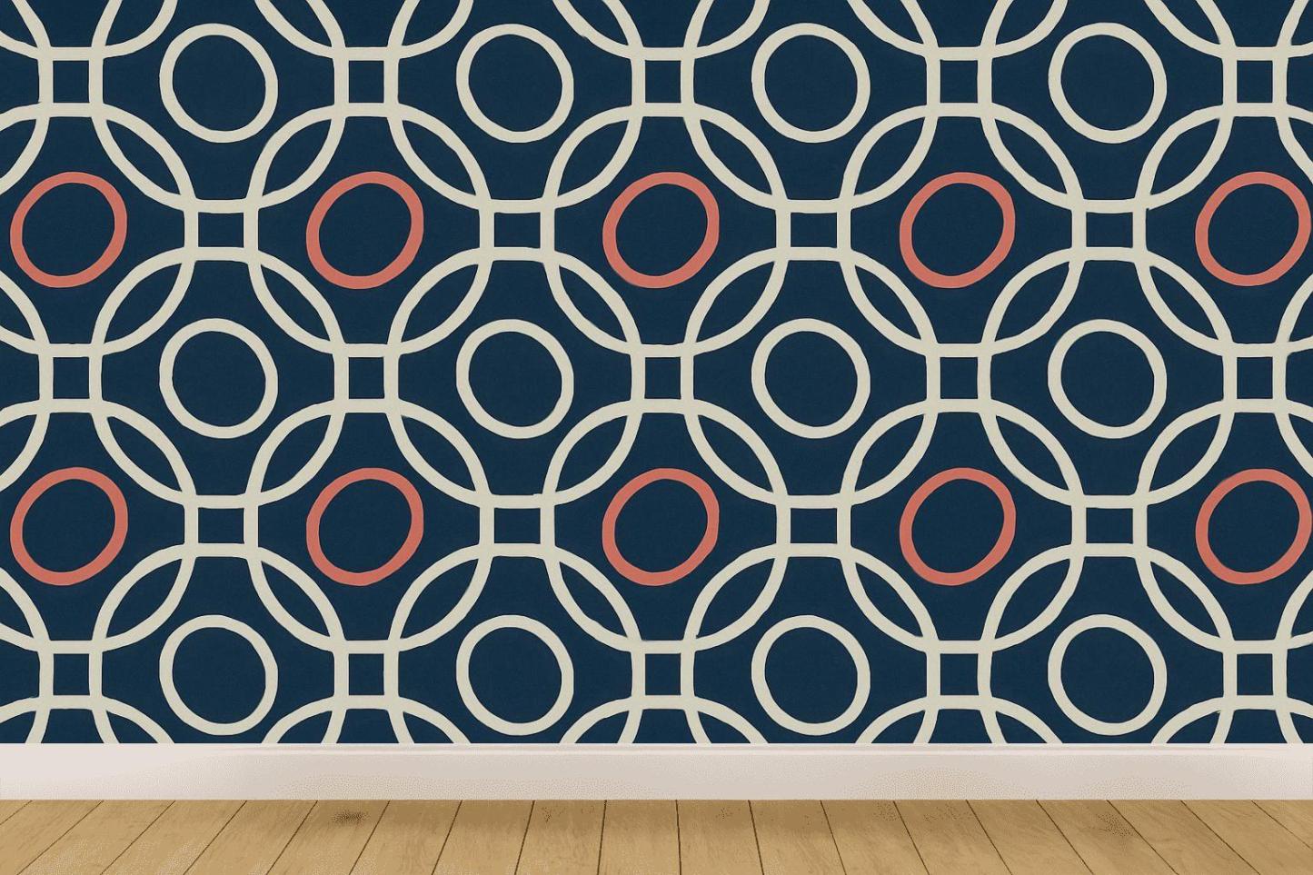 Interference Loop Parquet wallpapers for interior design