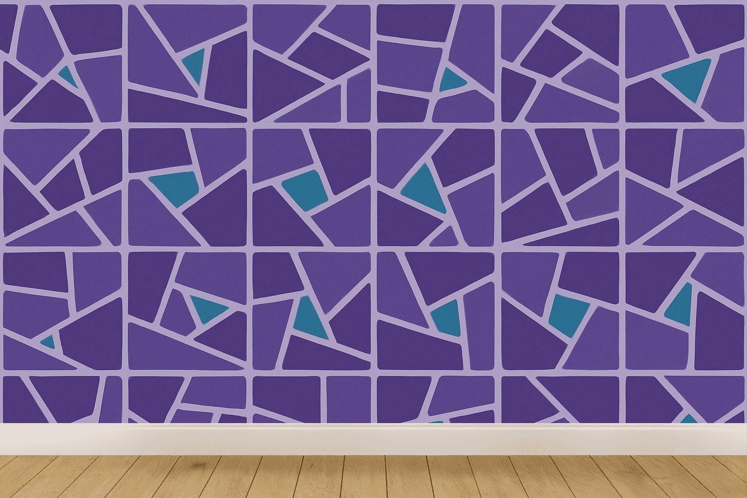 Cellular Shard Quilt designer printed wallpapers