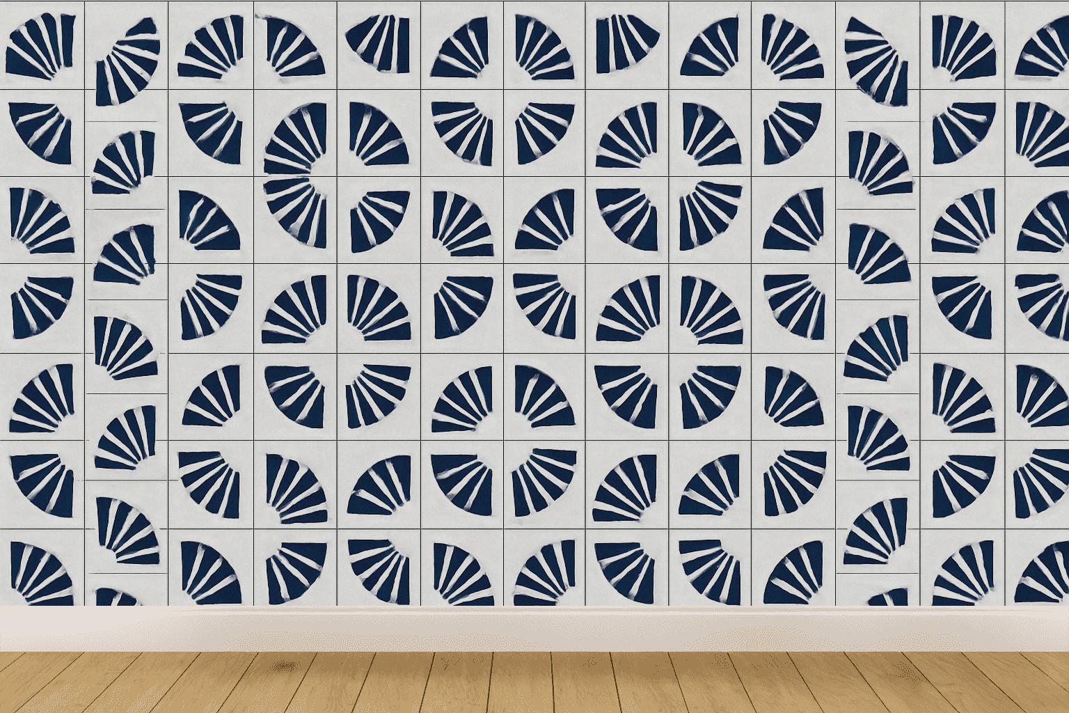 Radial Tile Register personalized wall coverings