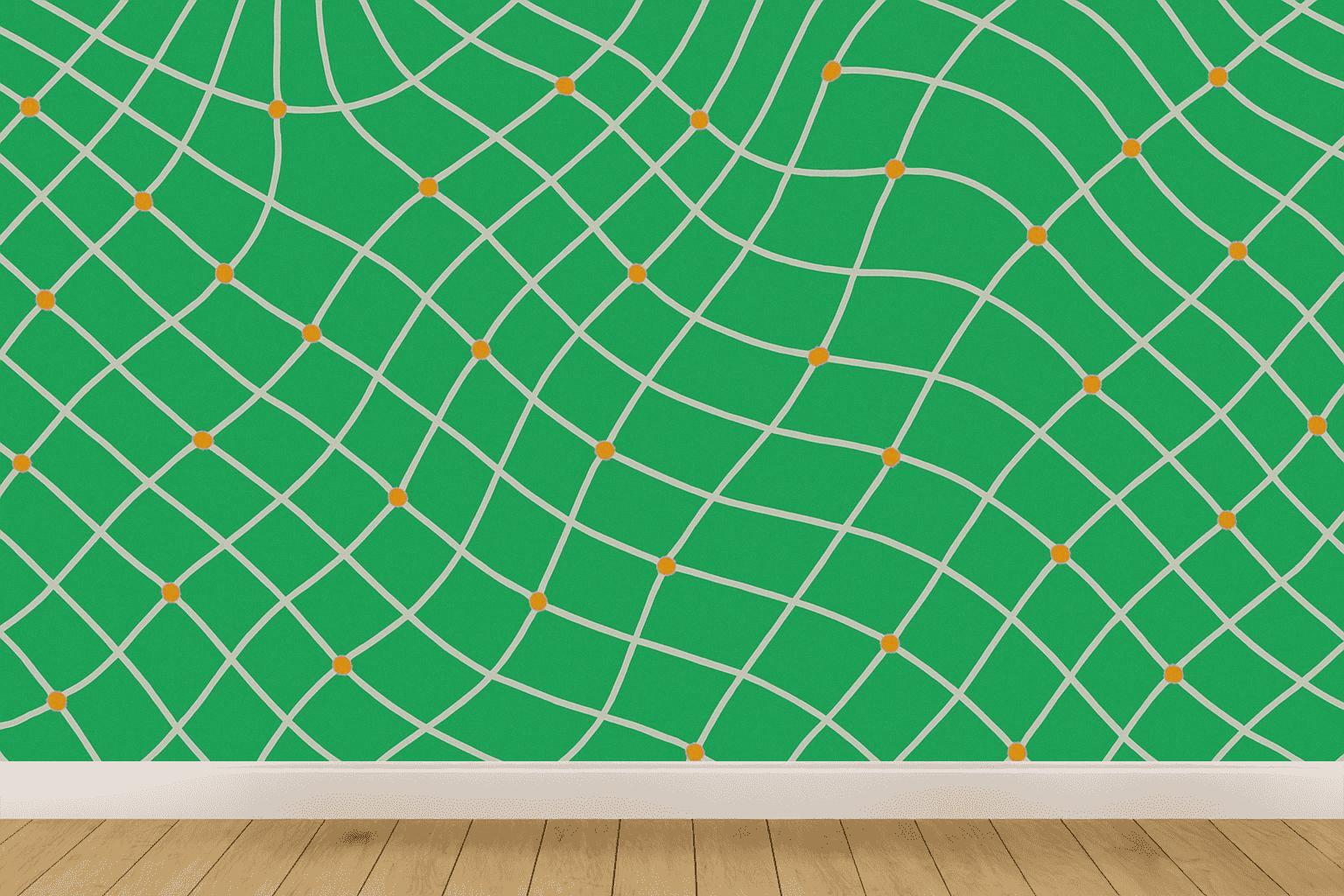 Bent Grid Flowline Array premium wall decorations