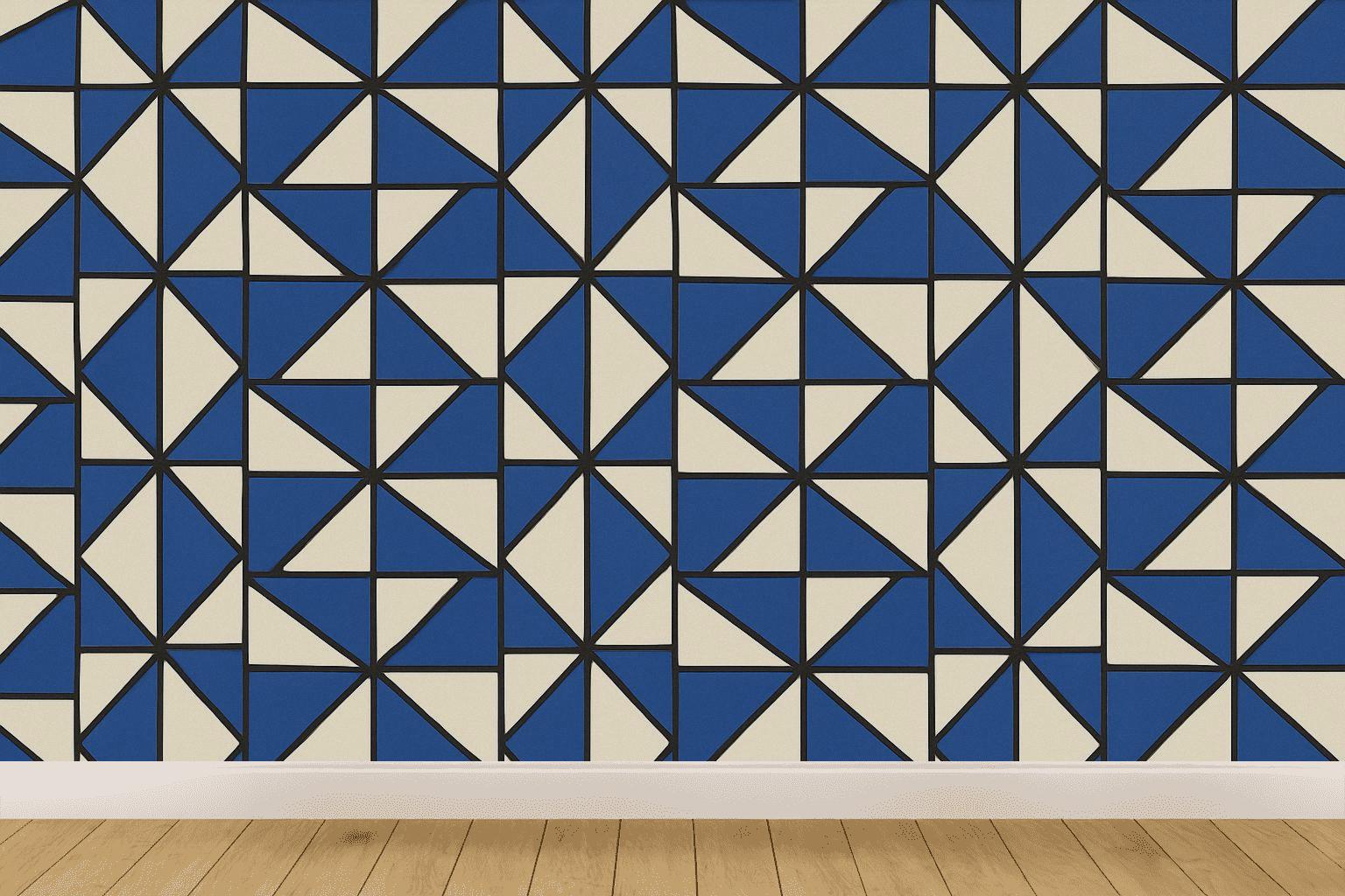 Pinwheel Tile Overstep designer printed wallpapers