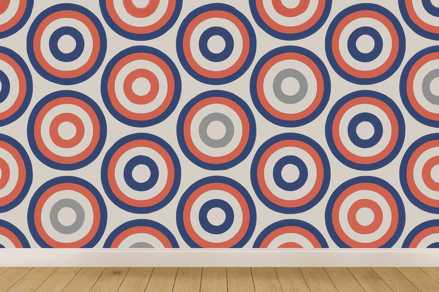 Concentric Track Nesting wallpapers for interior design