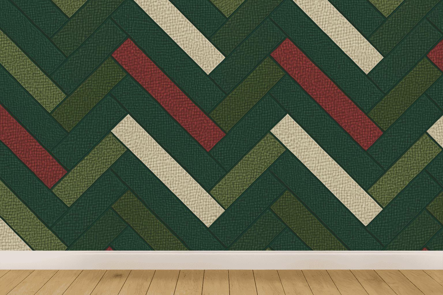 Herringbone Shard Mosaic designer printed wallpapers