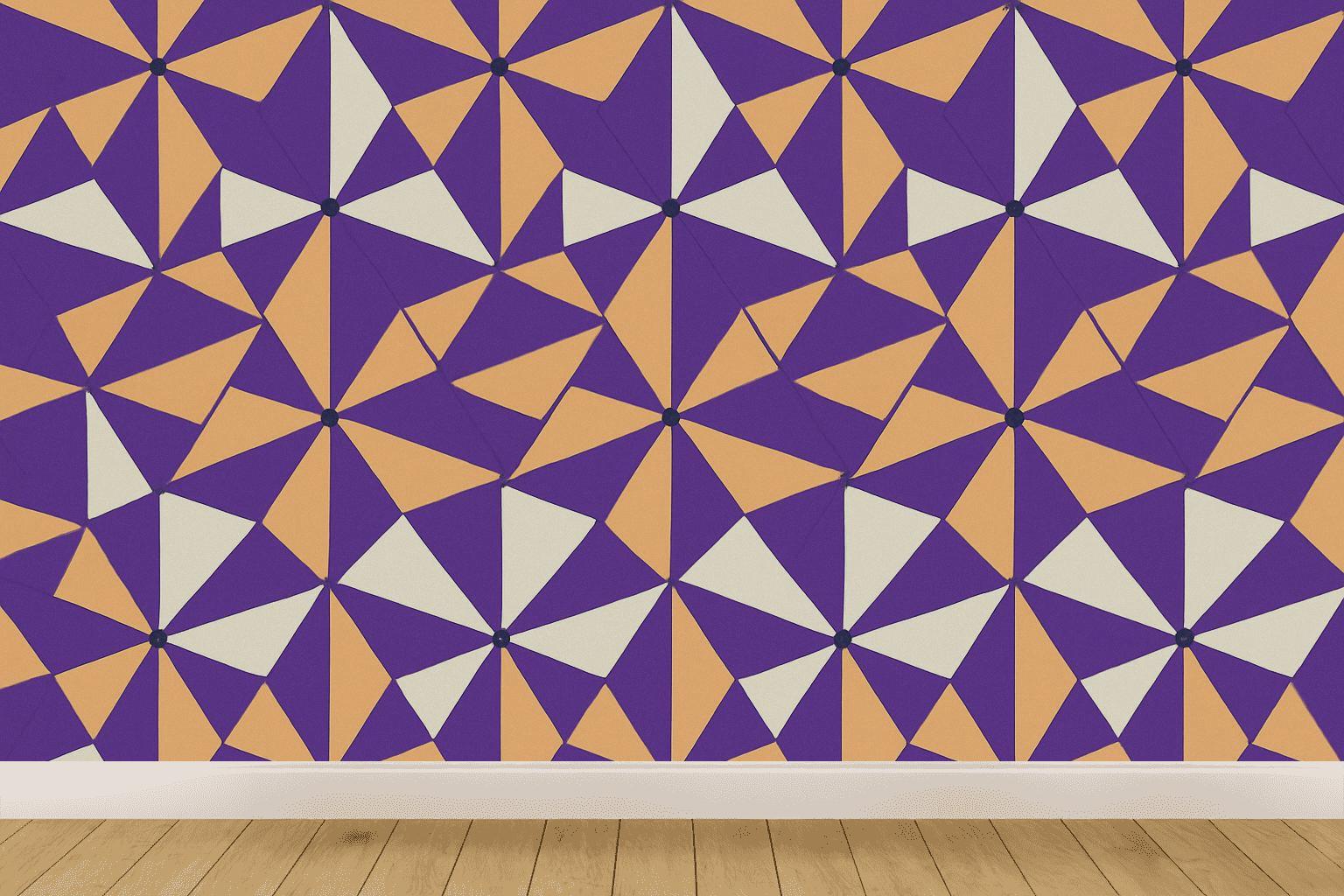 Triangular Shard Tessellation decorative wall murals