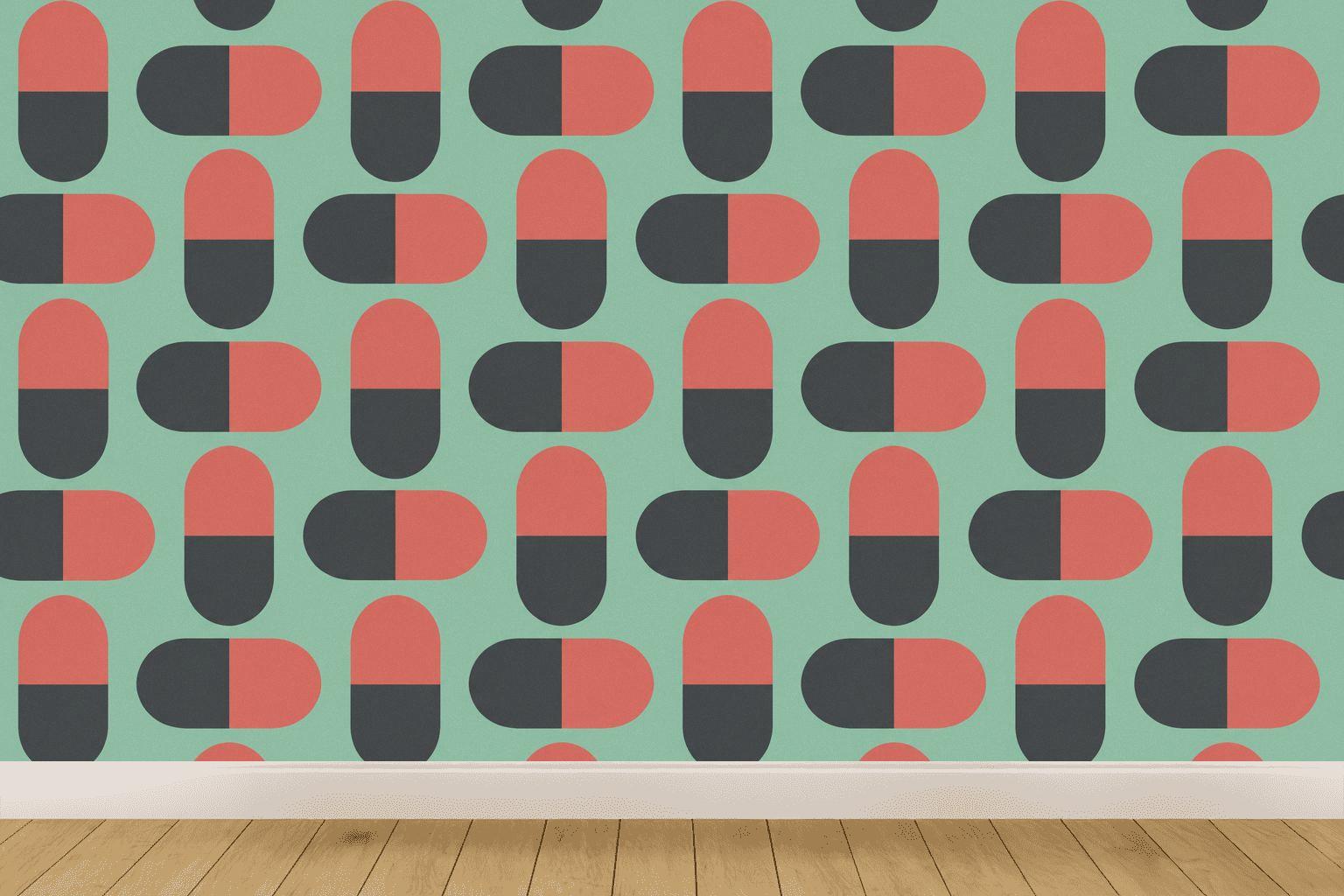 Split Capsule Tessellation premium wall decorations [AI-11564cac-a7252f4e10d1]
