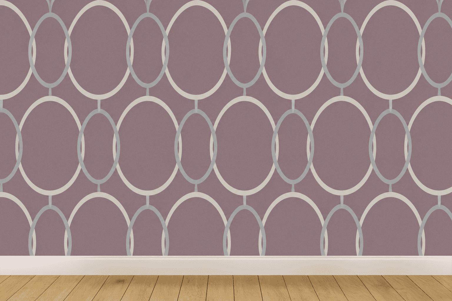 Offset Oval Link Repeat decorative wall murals [AI-a7db395b-8b15f12ba235]