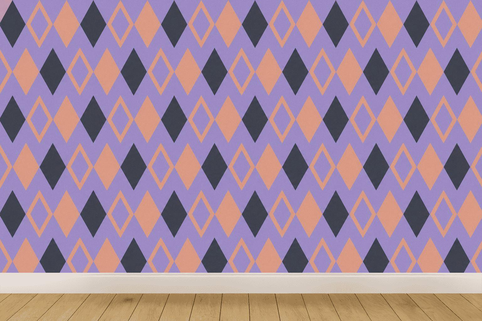 Lozenge Tap Rhythm premium wall decorations [AI-75d582d1-95b6a2632f38]