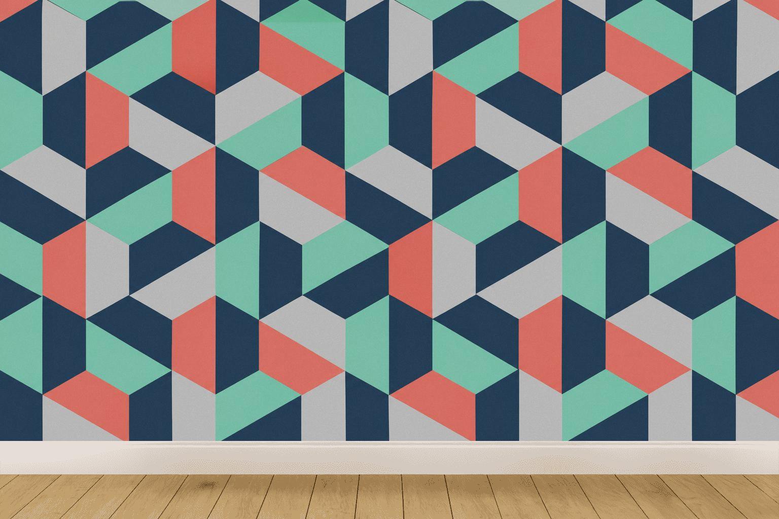 Hex Split Signal Field wallpapers for interior design [AI-881bd115-bc908bc4d869]