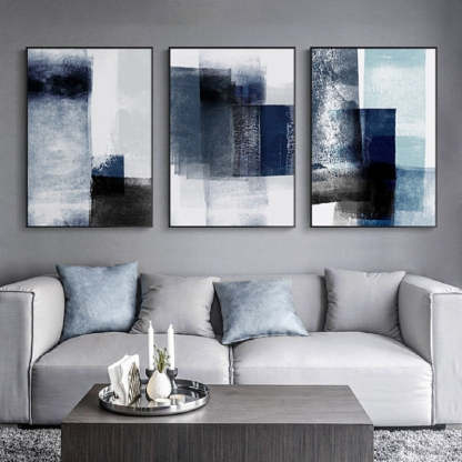 Abstract Watercolor Impressions - Canvas Wall Art Painting-Original Wall Arts