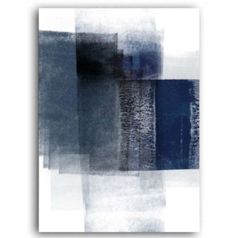 Abstract Watercolor Impressions - Canvas Wall Art Painting-Original Wall Arts