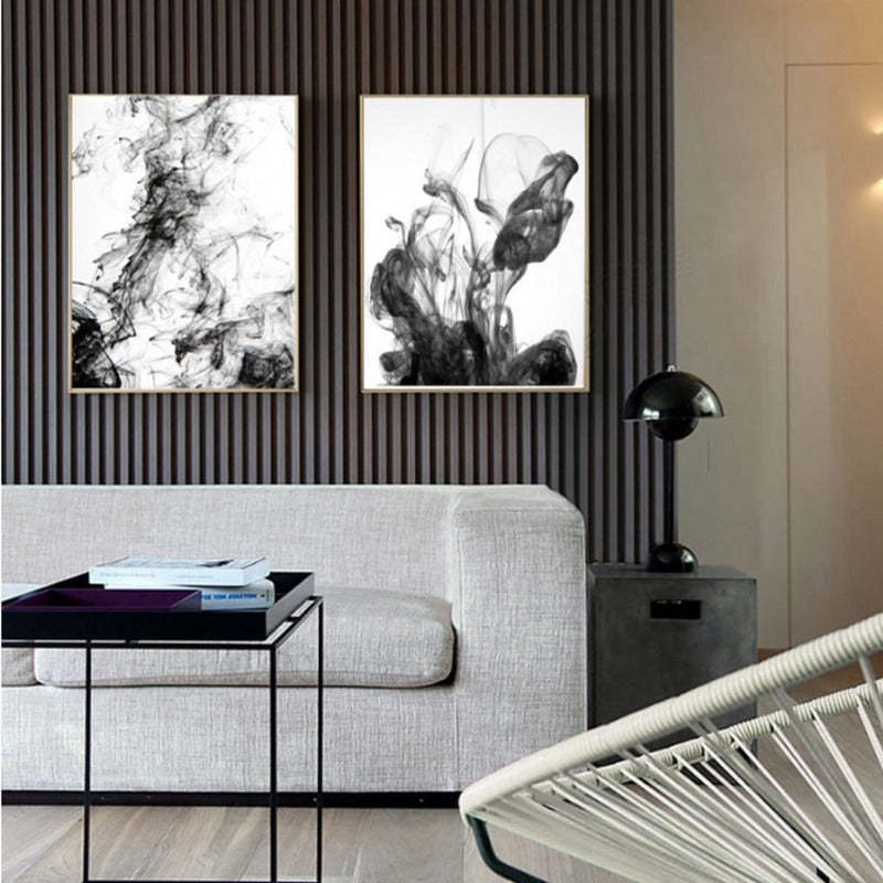 Dynamic Ink Stokes - Canvas Wall Art Painting-Original Wall Arts